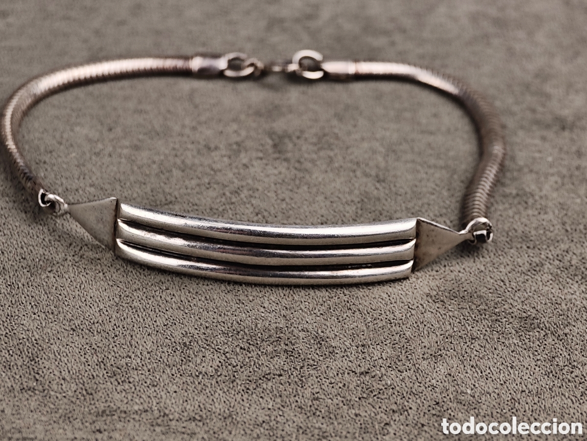 Joyeria: Antigua Pulsera de Plata - Foto 3