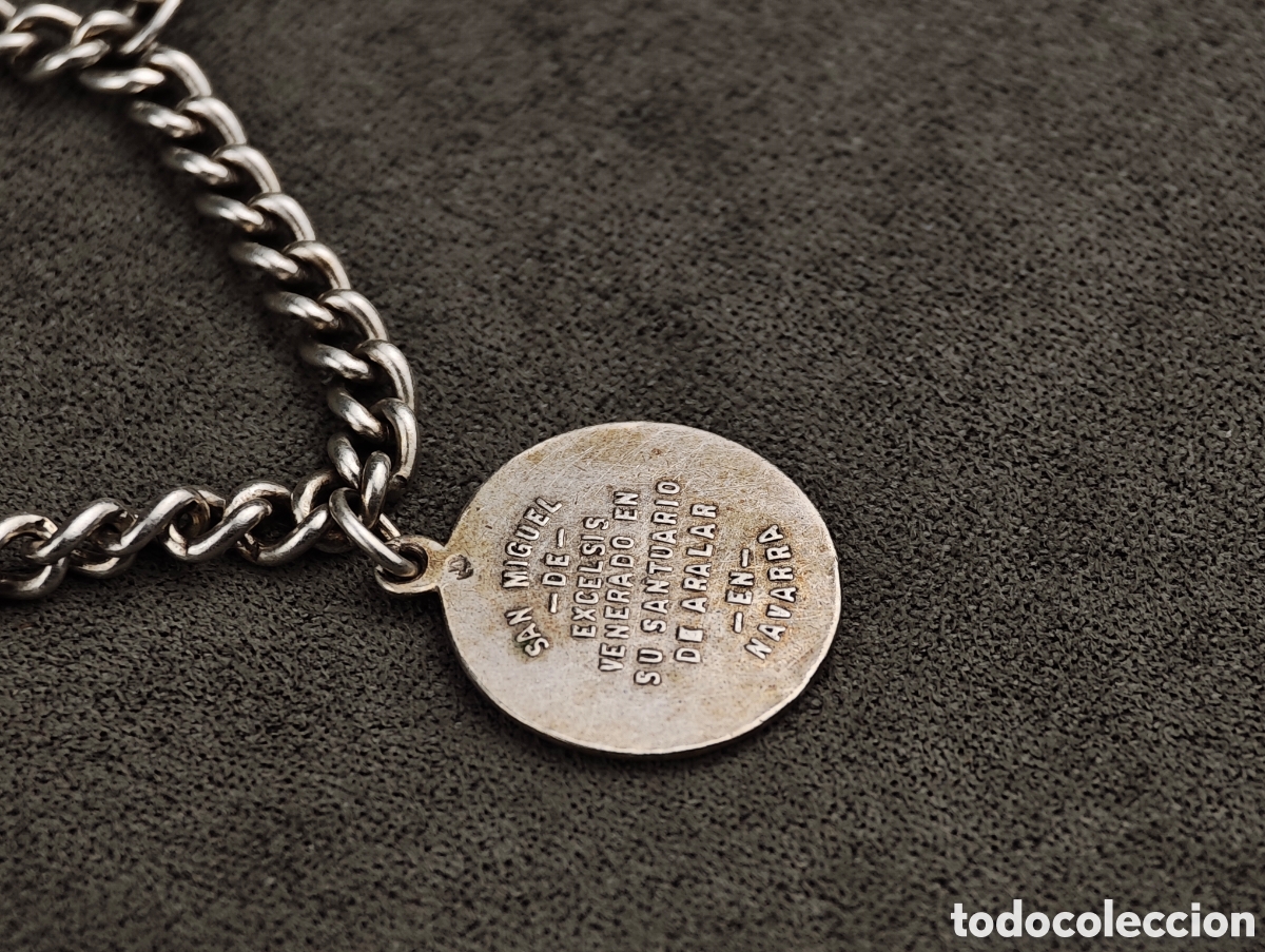 Joyeria: Antigua Pulsera de Plata con Monedas - Foto 9