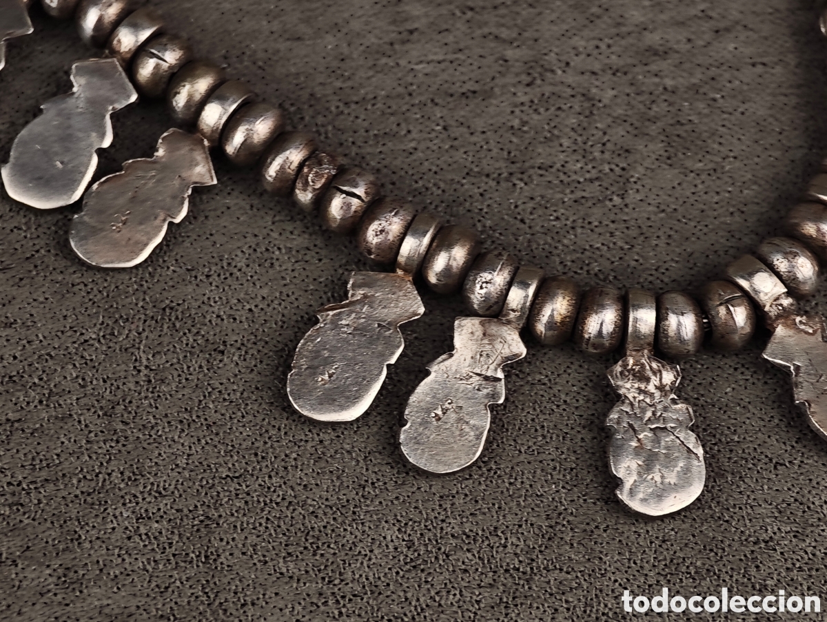 Joyeria: Antigua Gargantilla de Plata India - Foto 14