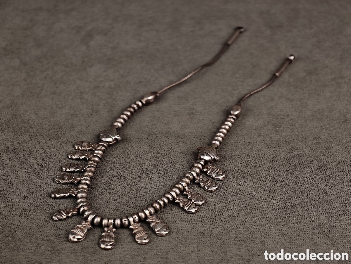 Joyeria: Antigua Gargantilla de Plata India - Foto 1