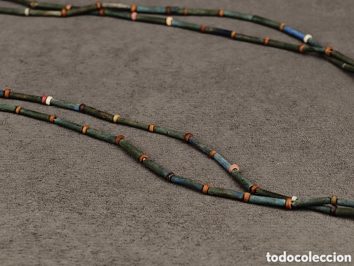 Joyeria: Antigua Collar Egipcio - Foto 3