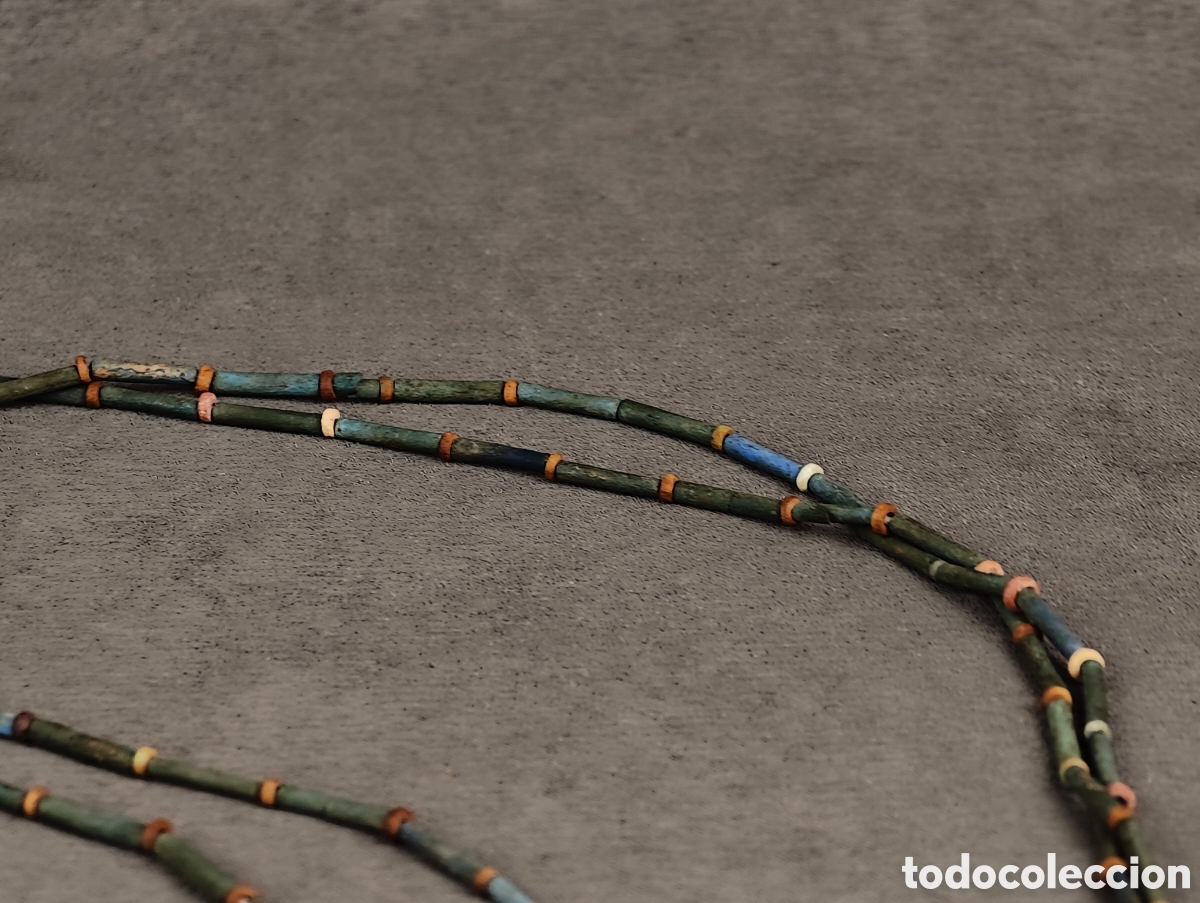 Joyeria: Antigua Collar Egipcio - Foto 6