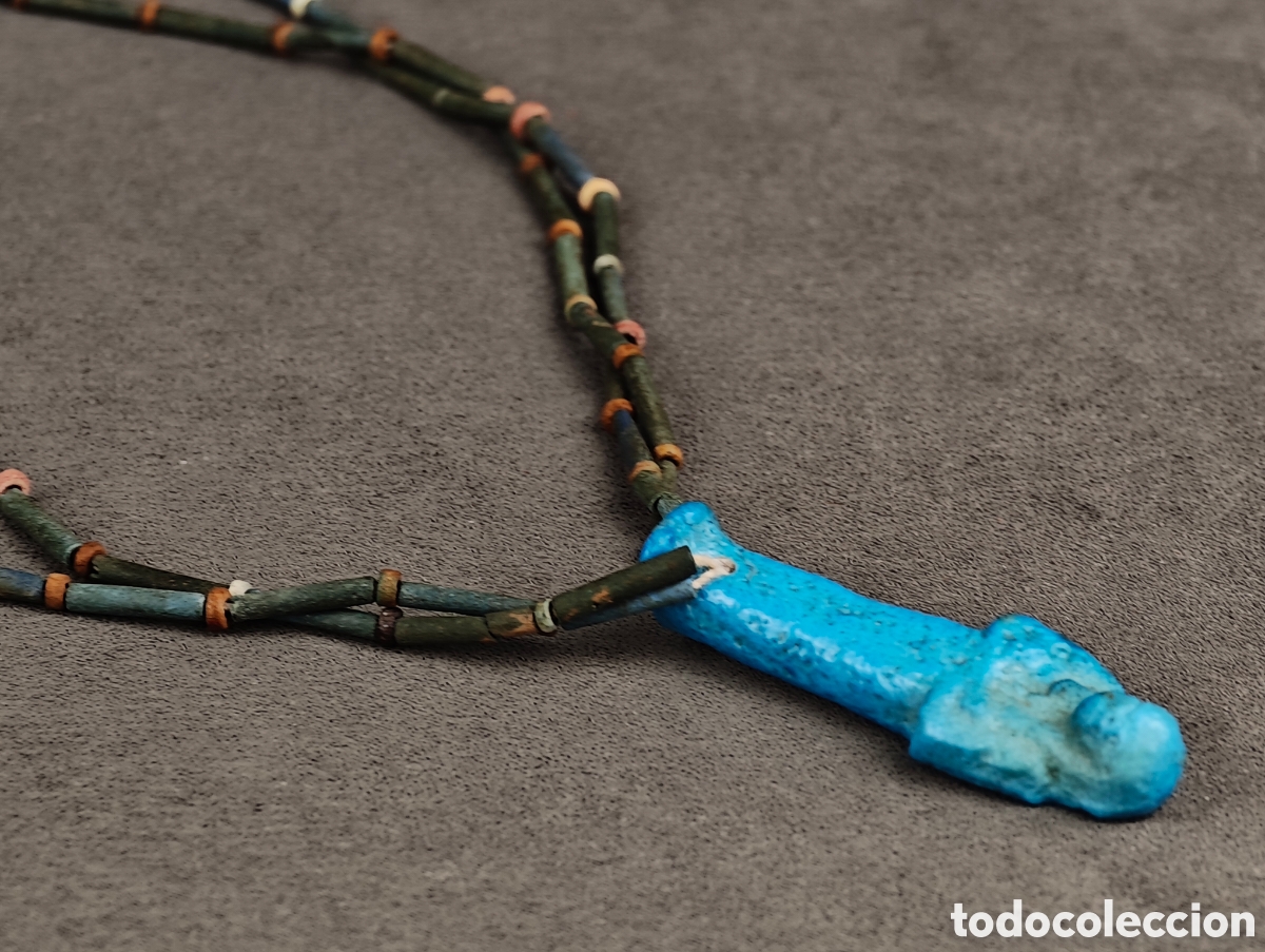 Joyeria: Antigua Collar Egipcio - Foto 7