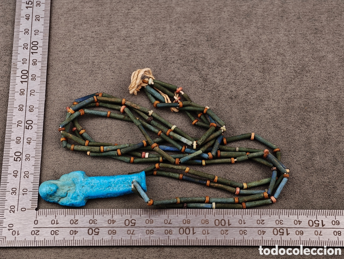 Joyeria: Antigua Collar Egipcio - Foto 13