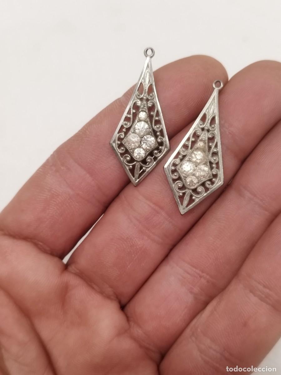 Joyeria: Antigua pareja de pendientes a restaurar. - Foto 1