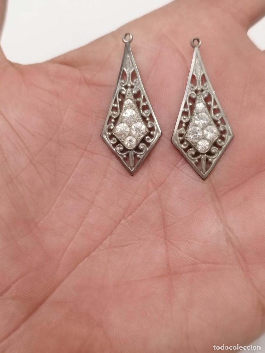 Joyeria: Antigua pareja de pendientes a restaurar. - Foto 1