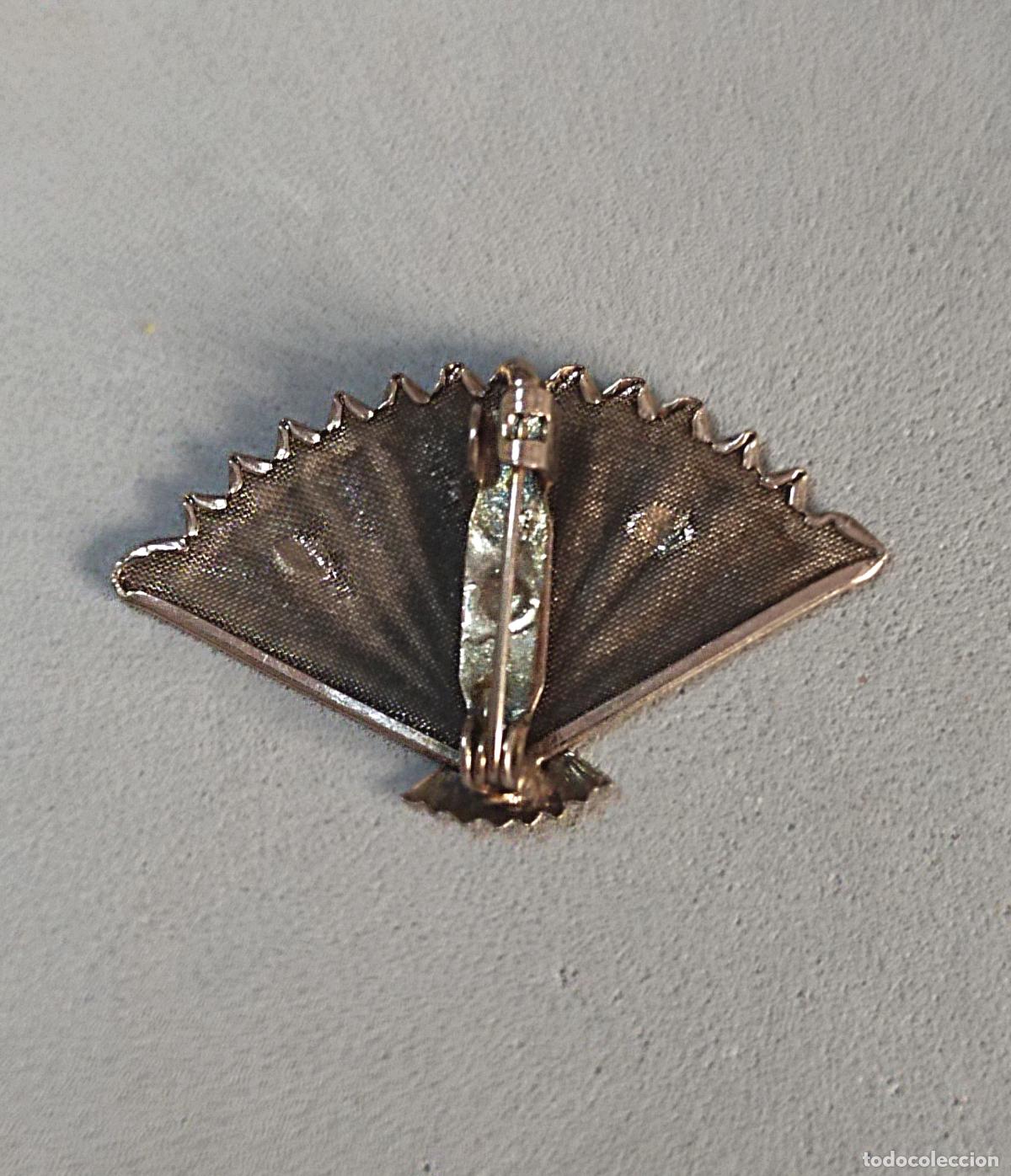 Joyeria: Broche plateado, abanico. - Foto 2