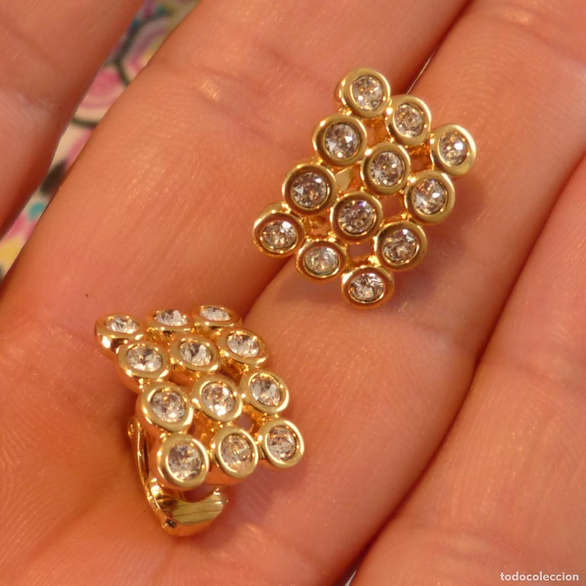 Joyeria: Pendientes swarovski. Peso total 6,43gr. - Foto 1