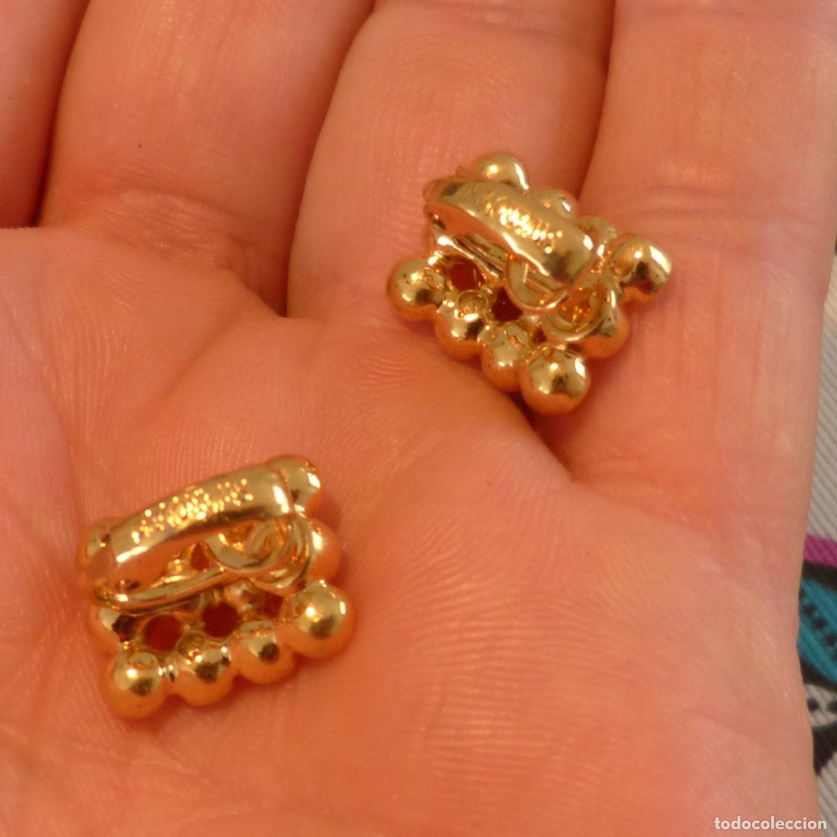 Joyeria: Pendientes swarovski. Peso total 6,43gr. - Foto 2