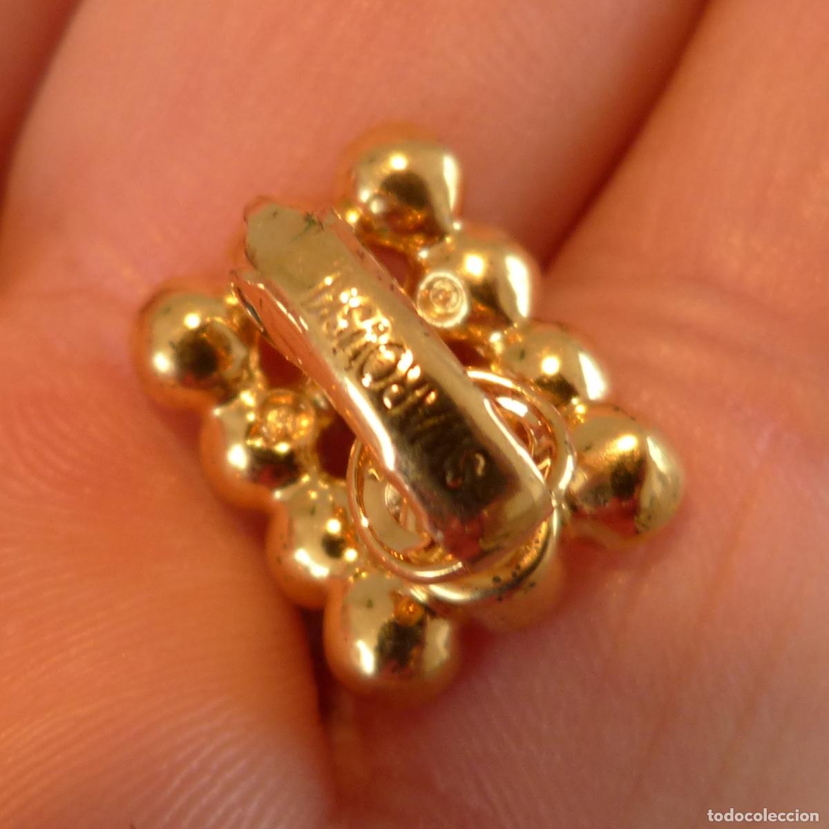 Joyeria: Pendientes swarovski. Peso total 6,43gr. - Foto 3