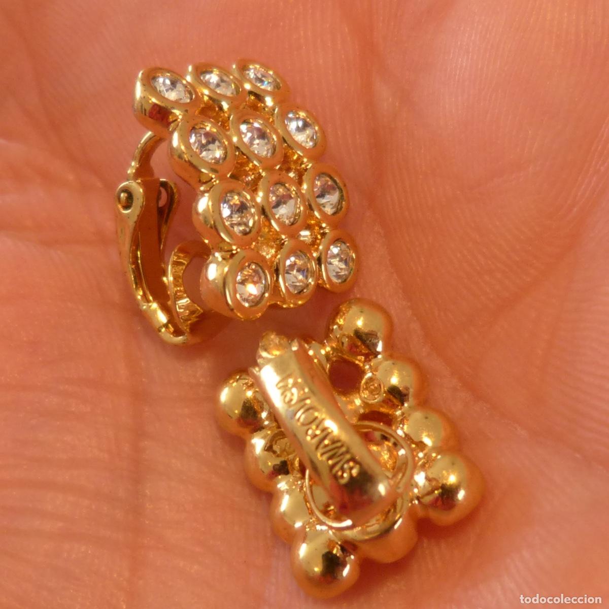 Joyeria: Pendientes swarovski. Peso total 6,43gr. - Foto 6