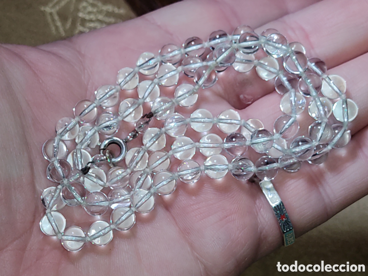 Joyeria: Collar de cristal de roca.Vintage. - Foto 4