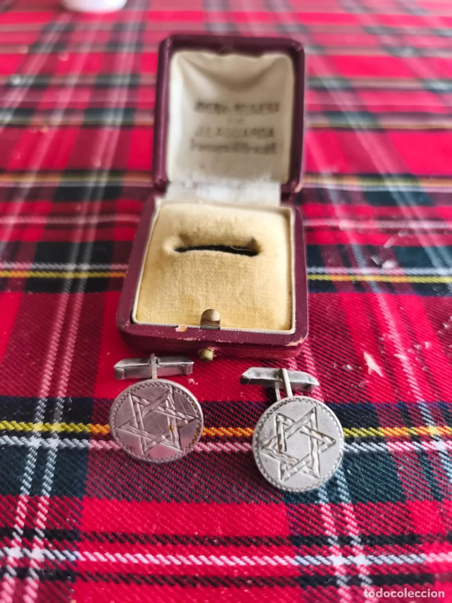 Joyeria: Gemelos de plata con la estrella de David - Foto 1