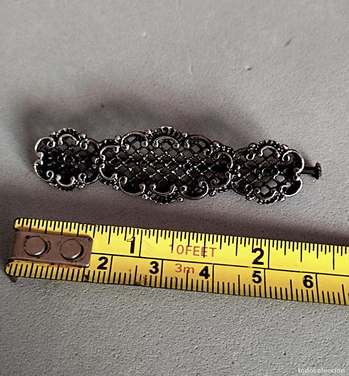 Joyeria: Antiguo broche de plata de ley contrastada. - Foto 3