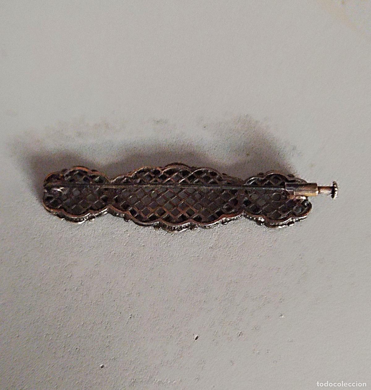 Joyeria: Antiguo broche de plata de ley contrastada. - Foto 6