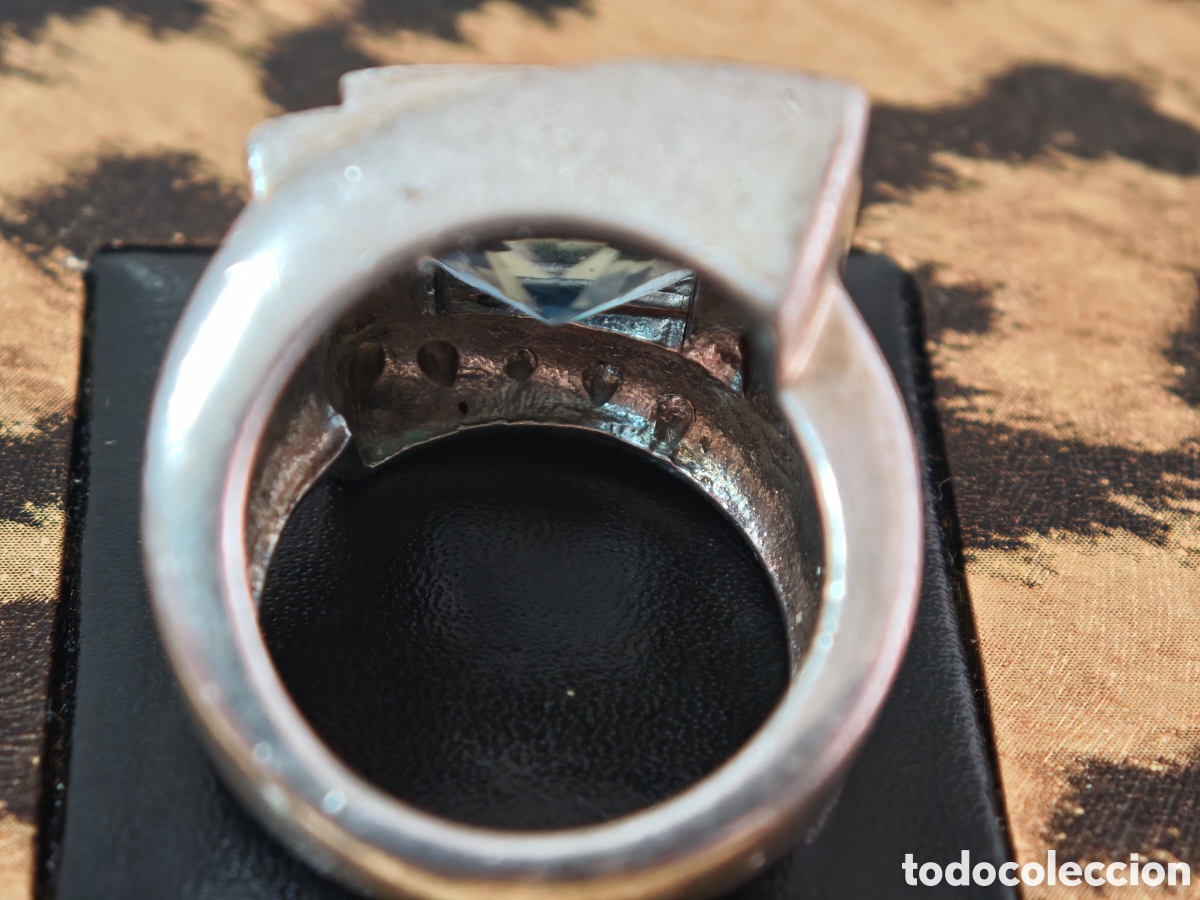 Joyeria: Anillo de plata de ley macizo con topacio Londres - Foto 8