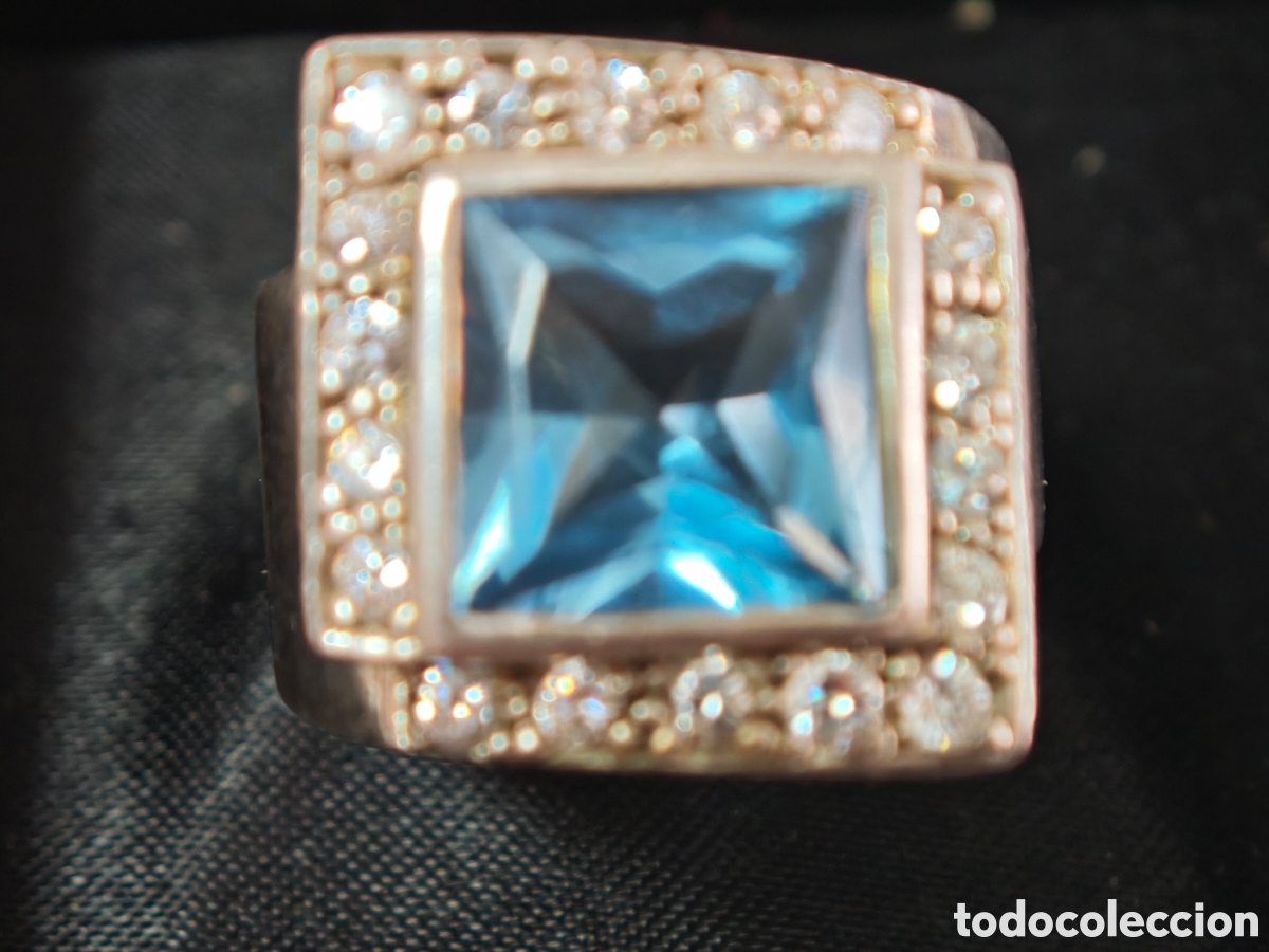 Joyeria: Anillo de plata de ley macizo con topacio Londres - Foto 10