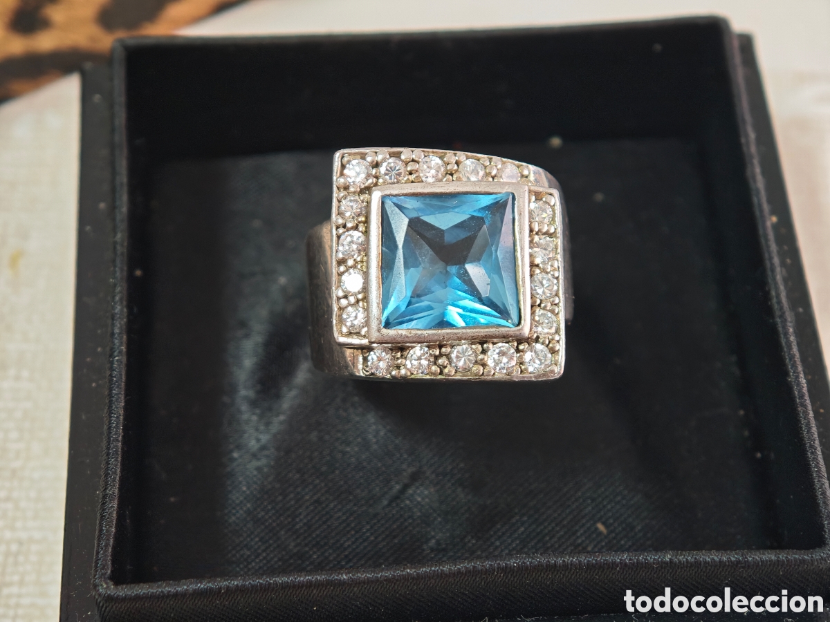 Joyeria: Anillo de plata de ley macizo con topacio Londres - Foto 11