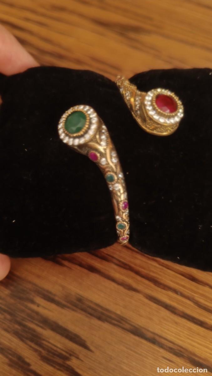 Joyeria: Pulsera plata y esmeraldas - Foto 1
