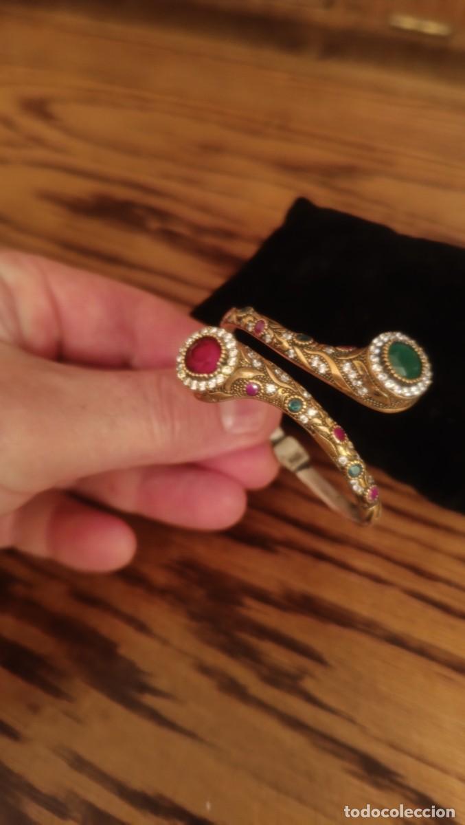 Joyeria: Pulsera plata y esmeraldas - Foto 4