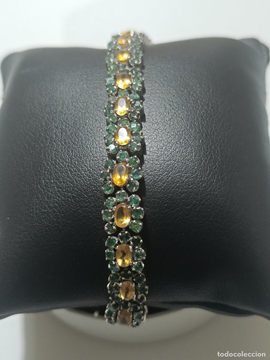 Joyeria: Pulsera plata y esmeraldas - Foto 1