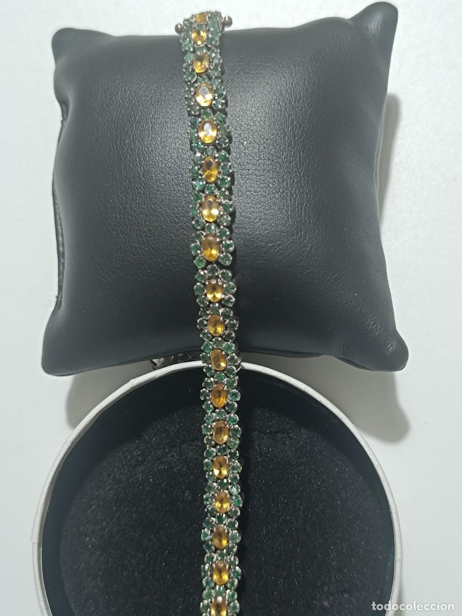 Joyeria: Pulsera plata y esmeraldas - Foto 2
