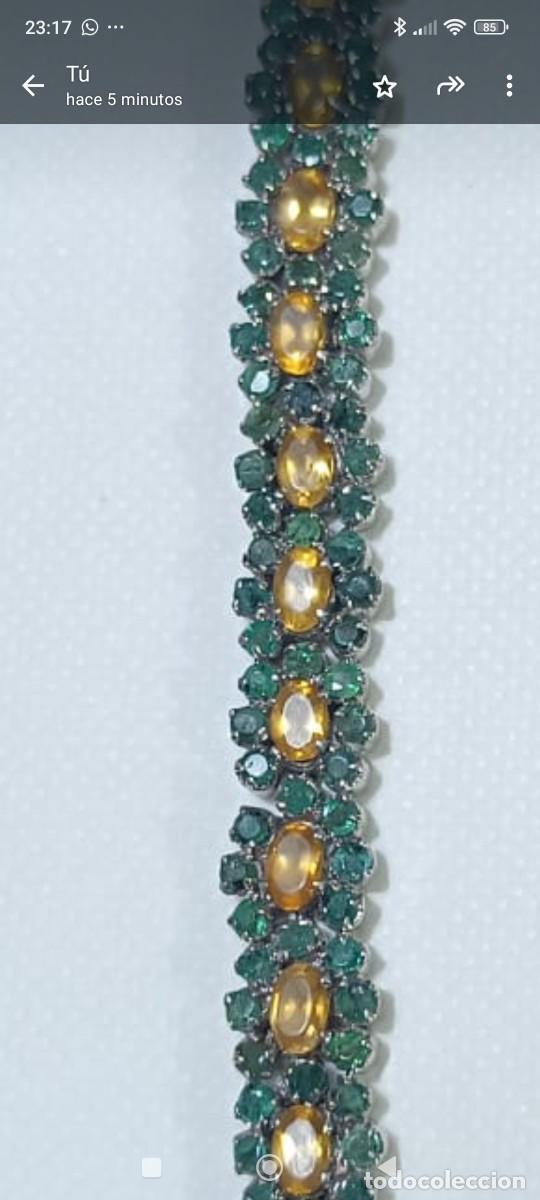 Joyeria: Pulsera plata y esmeraldas - Foto 4