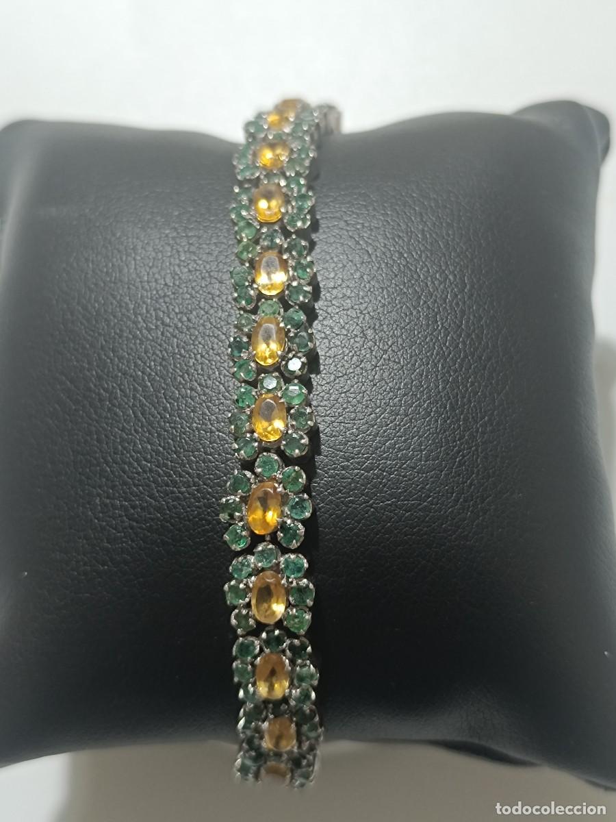 Joyeria: Pulsera plata y esmeraldas - Foto 5