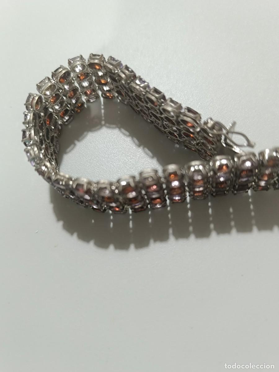 Joyeria: Pulsera de plata con amatista y granates - Foto 8