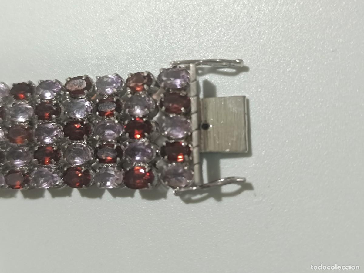 Joyeria: Pulsera de plata con amatista y granates - Foto 10
