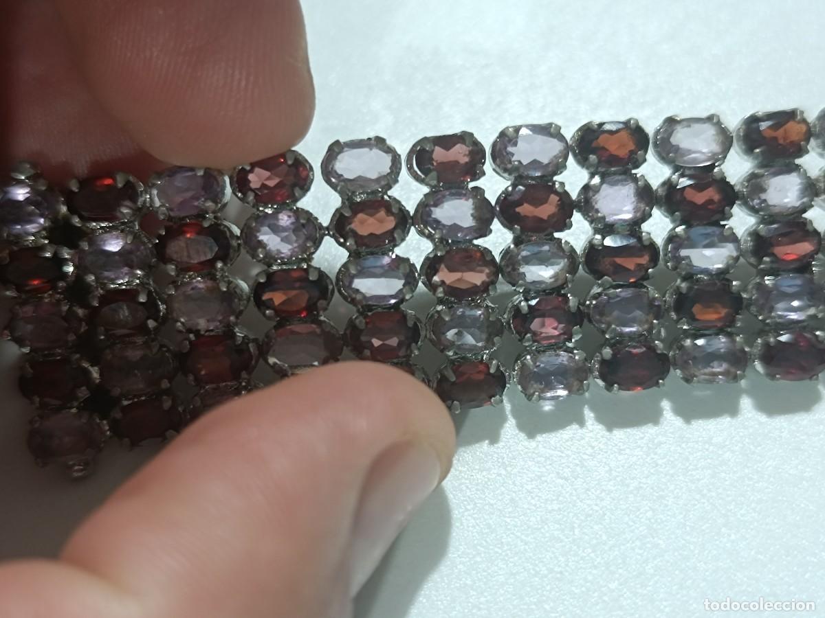 Joyeria: Pulsera de plata con amatista y granates - Foto 12
