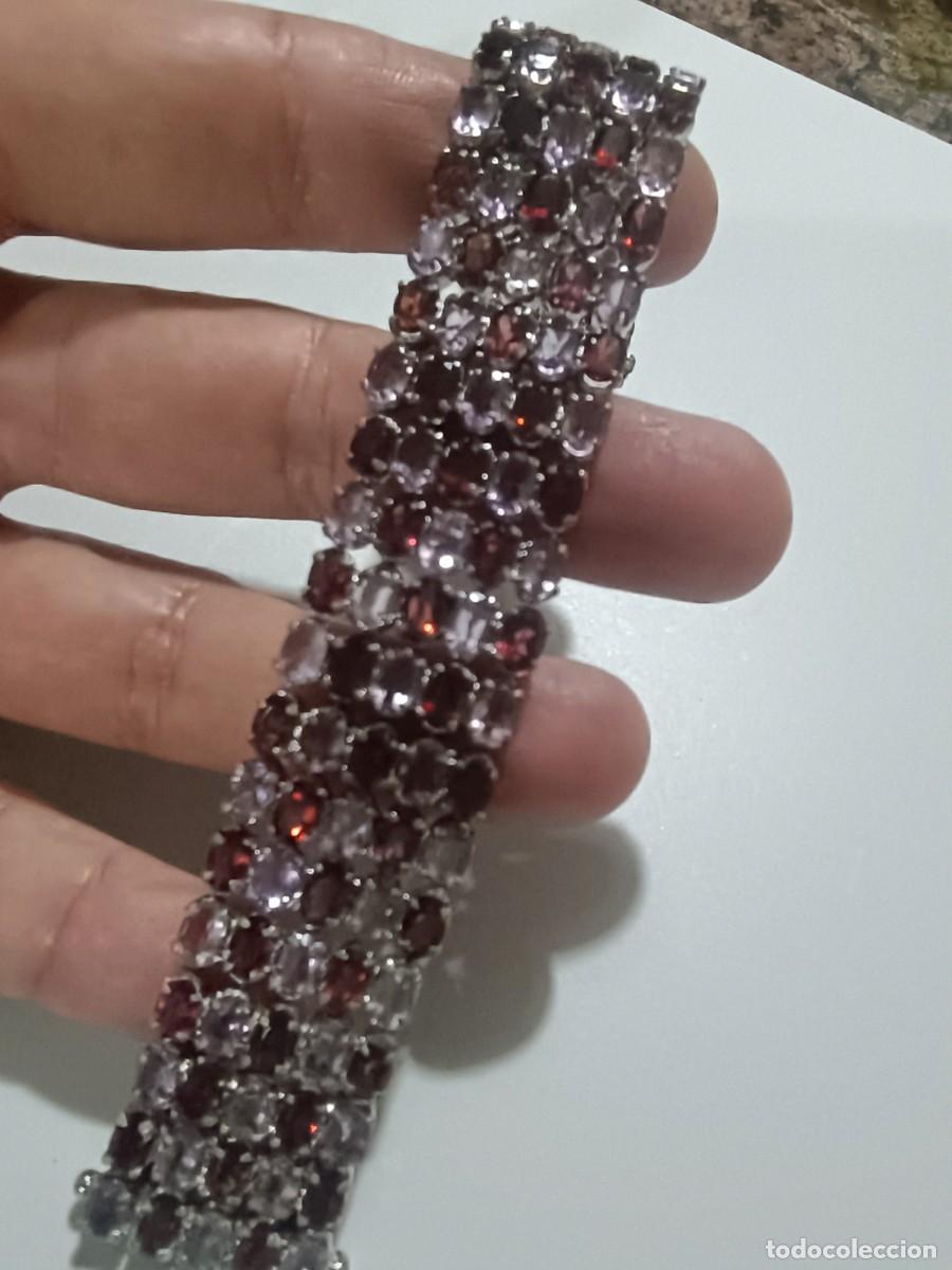 Joyeria: Pulsera de plata con amatista y granates - Foto 15