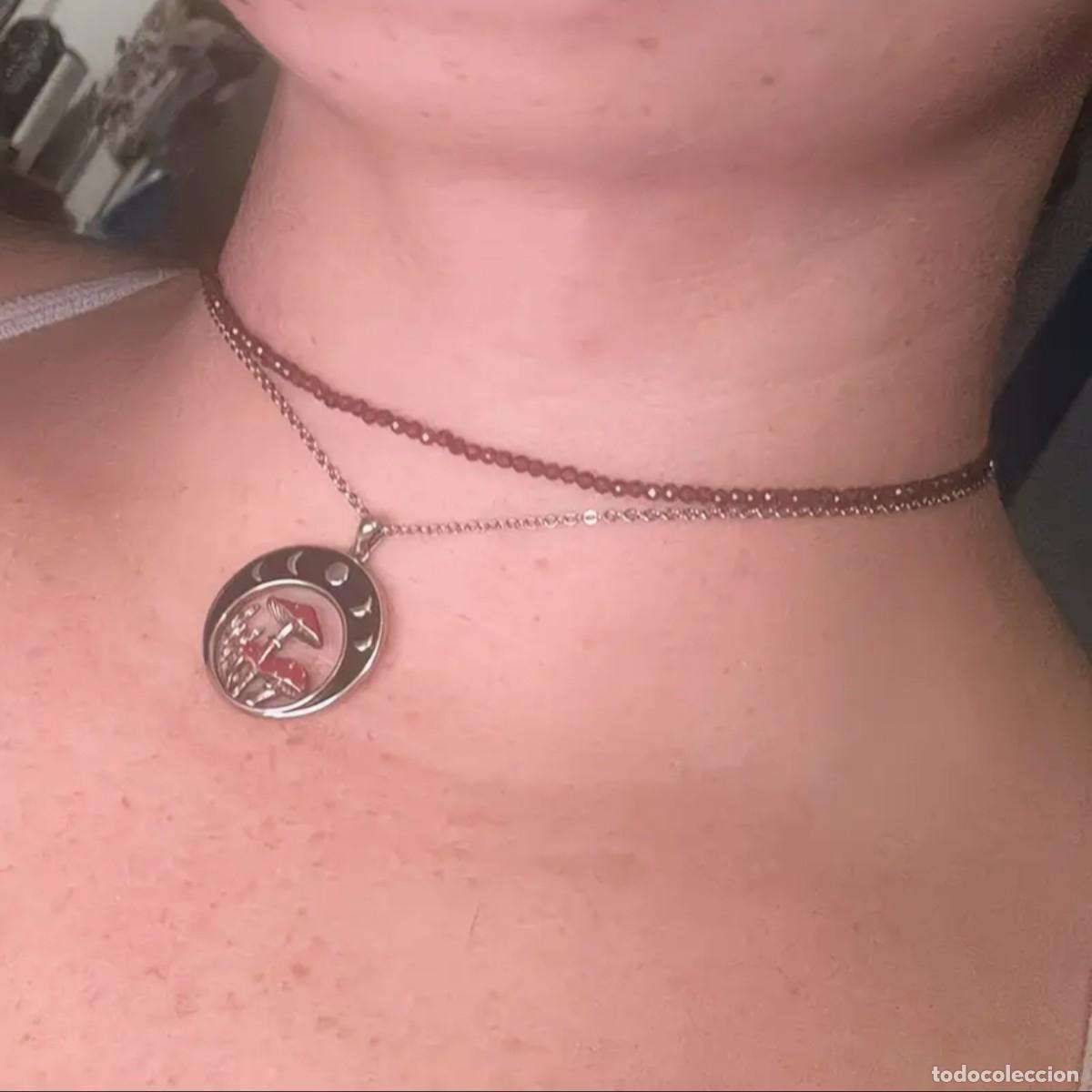 Schmuck: GARGANTILLA DE GRANATES NATURALES FACETADO 3,5 MM Y ALPACA PLATEADA.MEDIDA 44-48 CMS