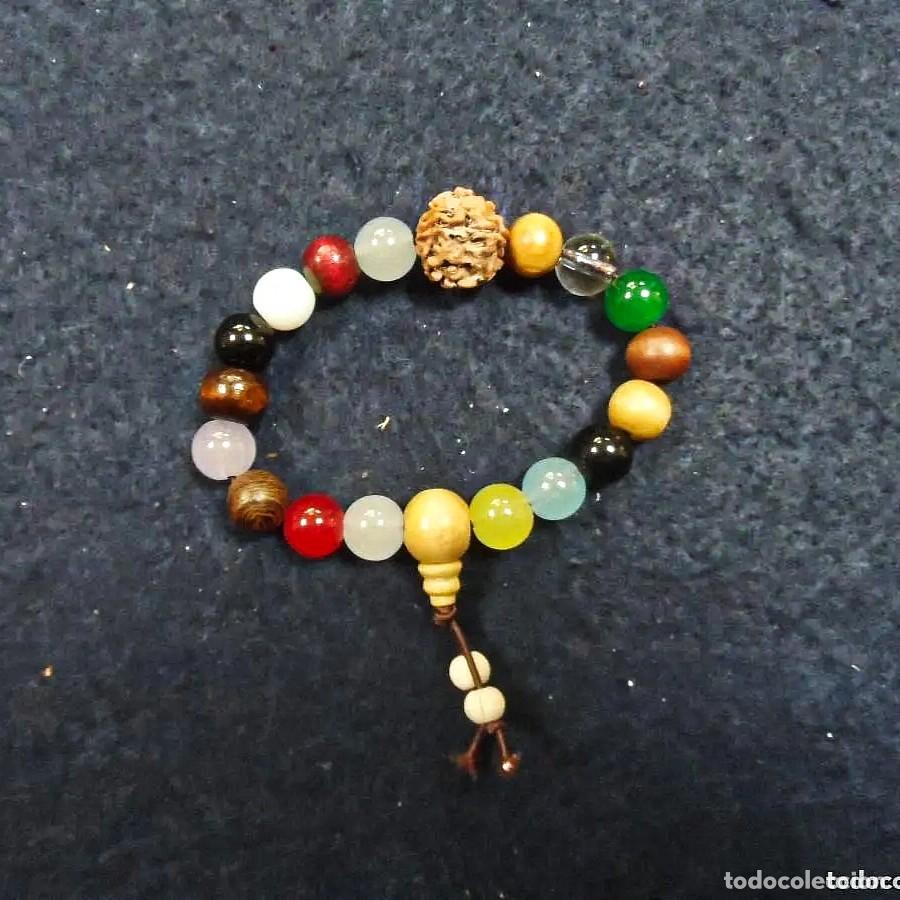 Joyeria: PULSERA ELASTICA ROSARIO BOLAS 10 MM Y DIGETS - Foto 2