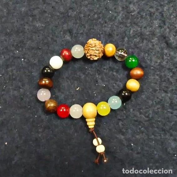 Joyeria: PULSERA ELASTICA ROSARIO BOLAS 10 MM Y DIGETS - Foto 1