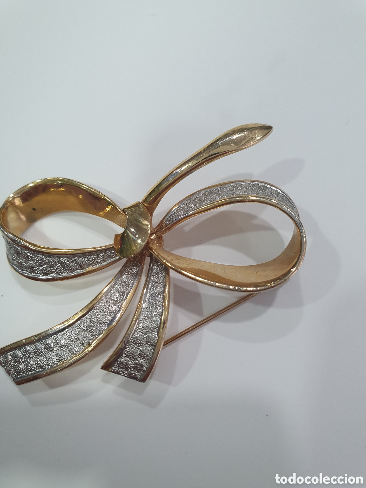 Joyeria: Broche vintage dorado. (L61) - Foto 3