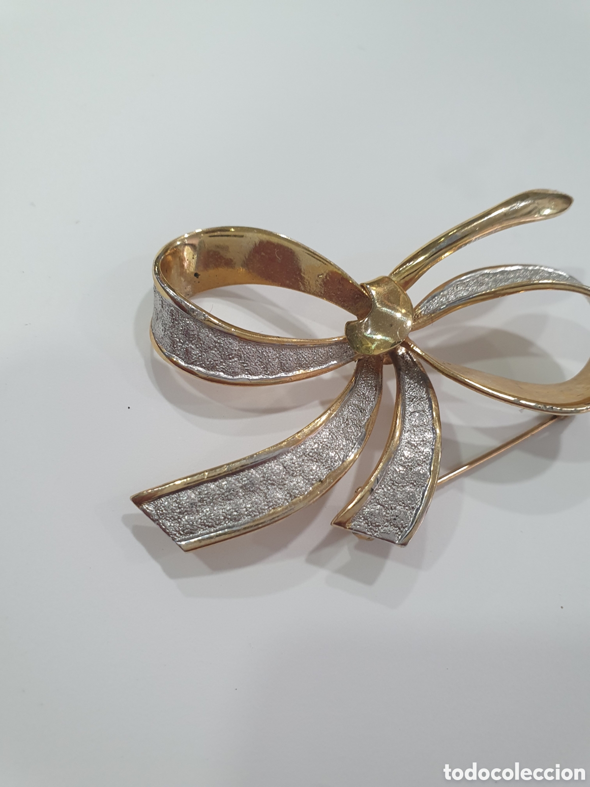 Joyeria: Broche vintage dorado. (L61) - Foto 4