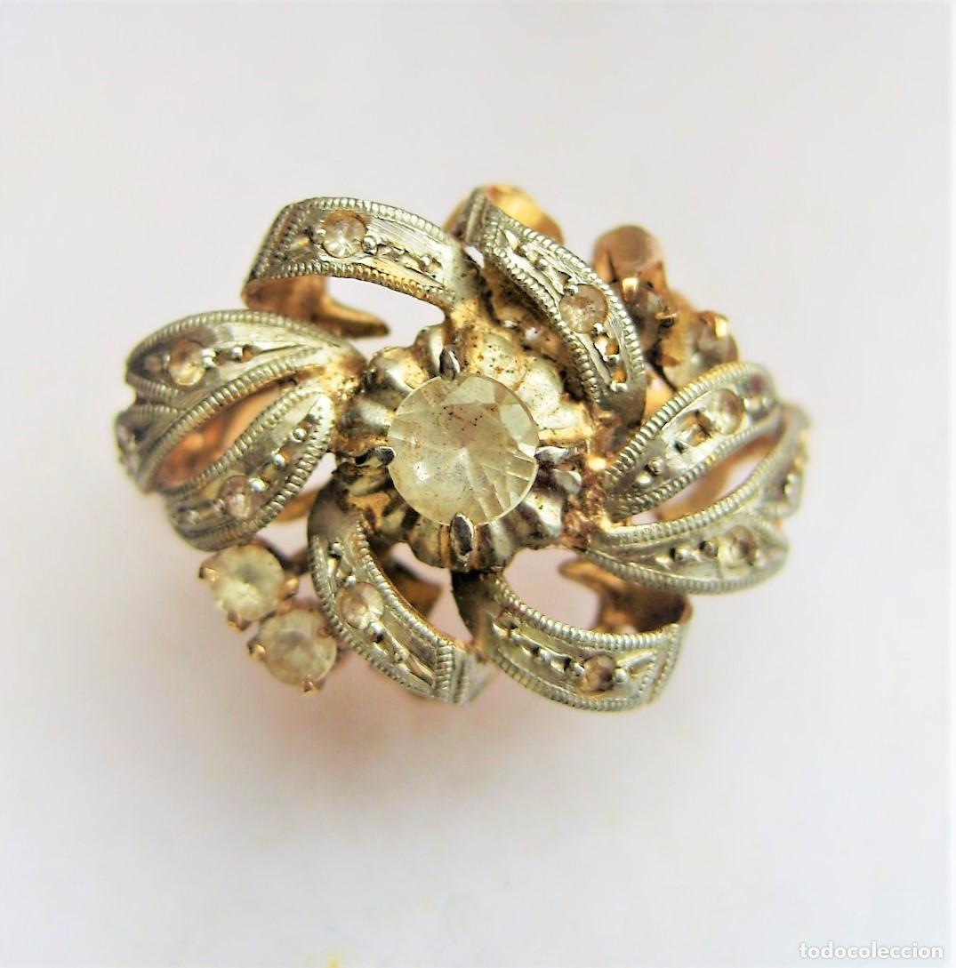 Joyeria: ANTIGUO ANILLO DE ORO DE 18 KLTS.BICOLOR CON CIRCONITAS - SIN ESTRENAR