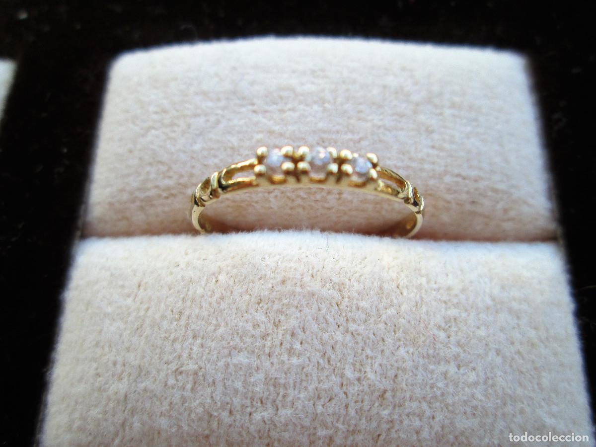 Joaillerie: ANILLO DE ORO DE 18 KLTS. ARO CON CIRCONITAS - SIN ESTRENAR
