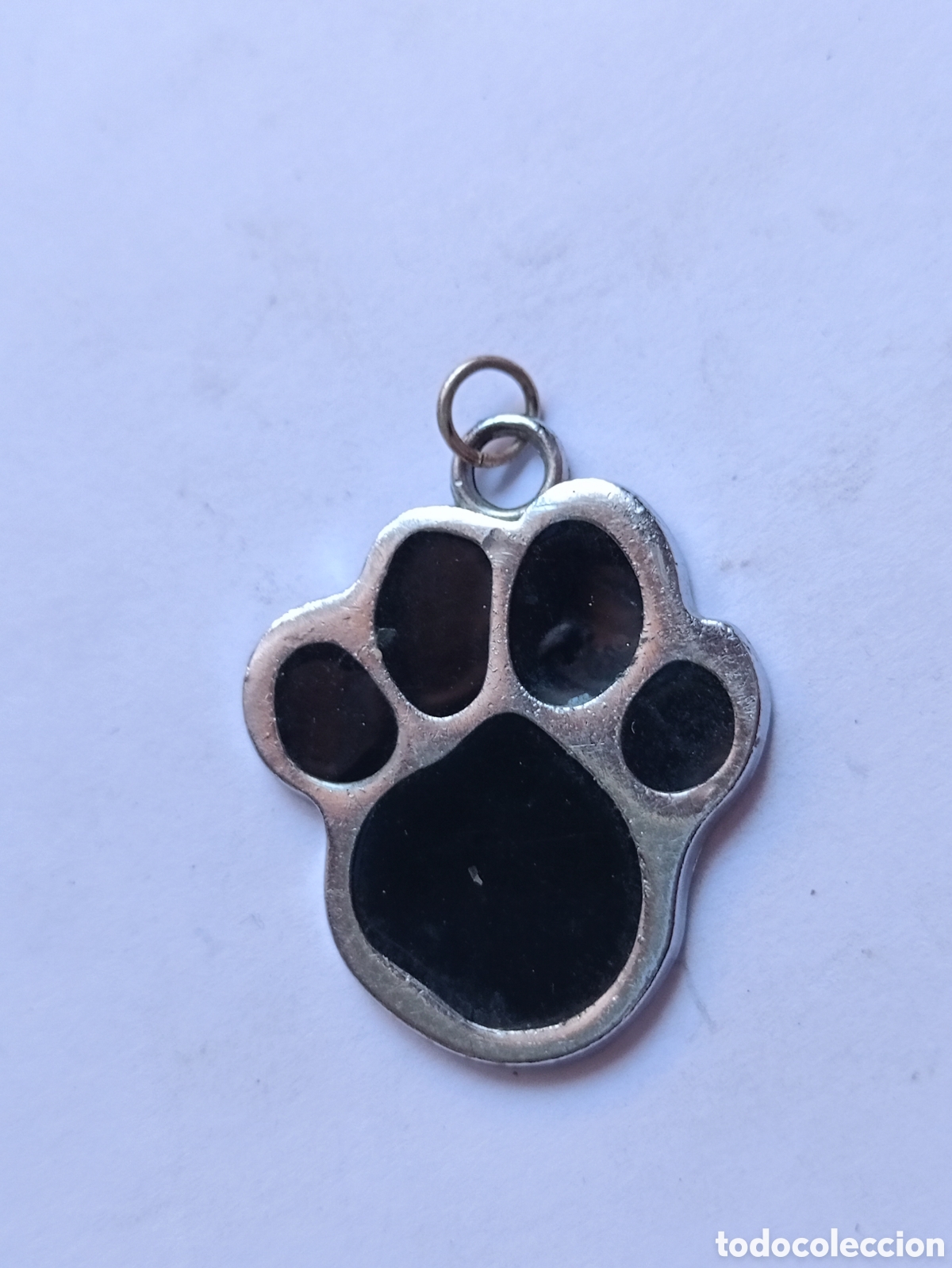 Joaillerie: Colgante huella perro gato esmaltado