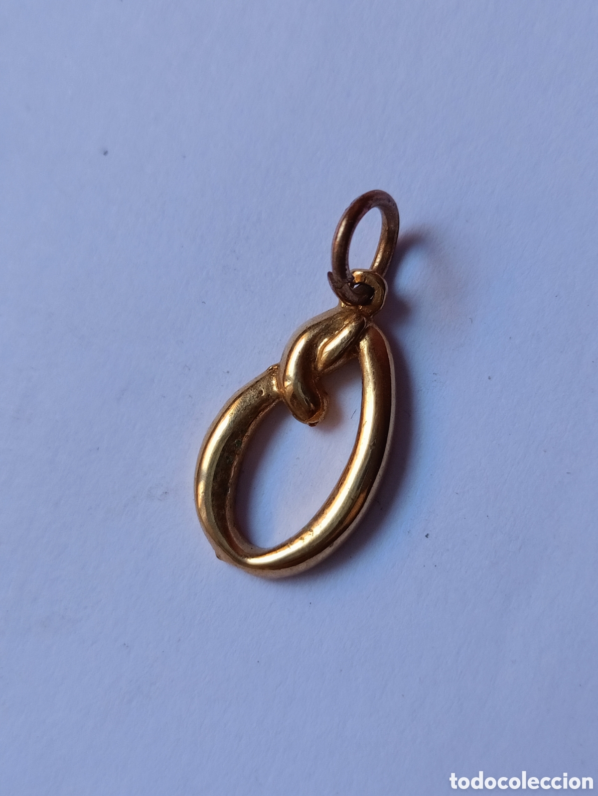 Joaillerie: Colgante inicial letra O chapado oro a&ntilde;os 80