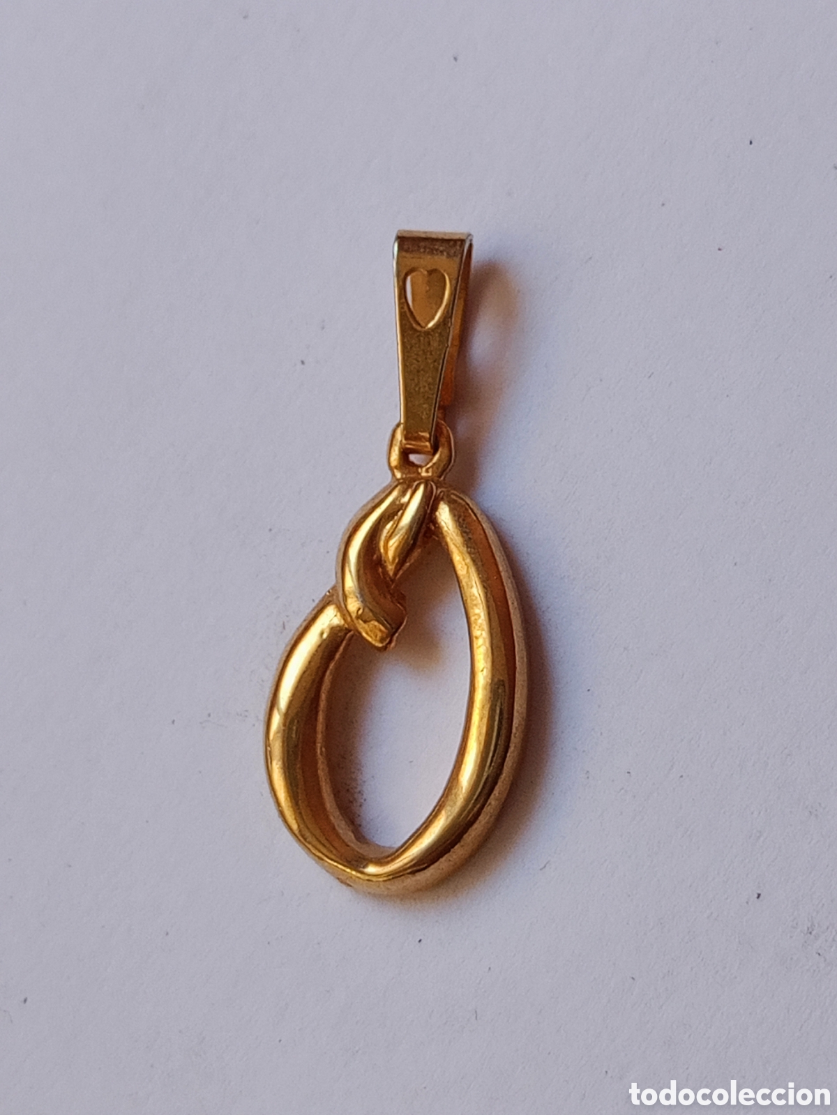 Joaillerie: Colgante inicial letra O chapado oro a&ntilde;os 80