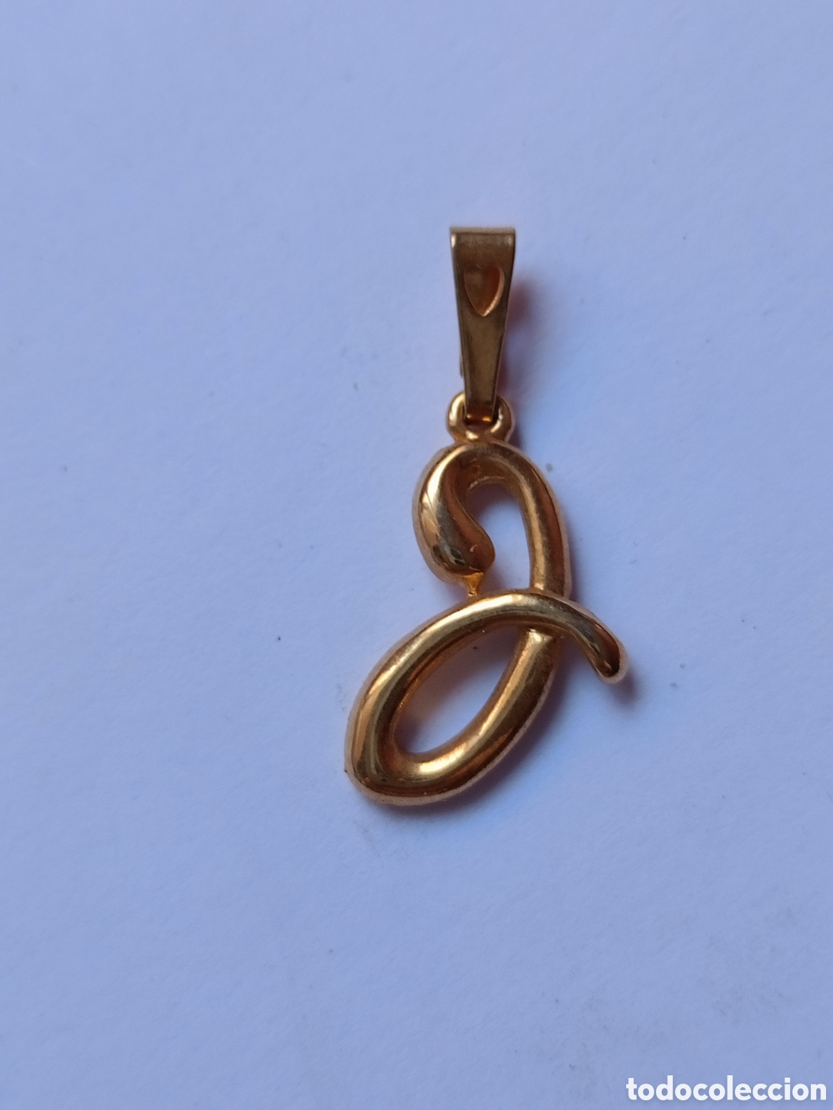 Gioielleria: Colgante inicial letra J chapado oro a&ntilde;os 80
