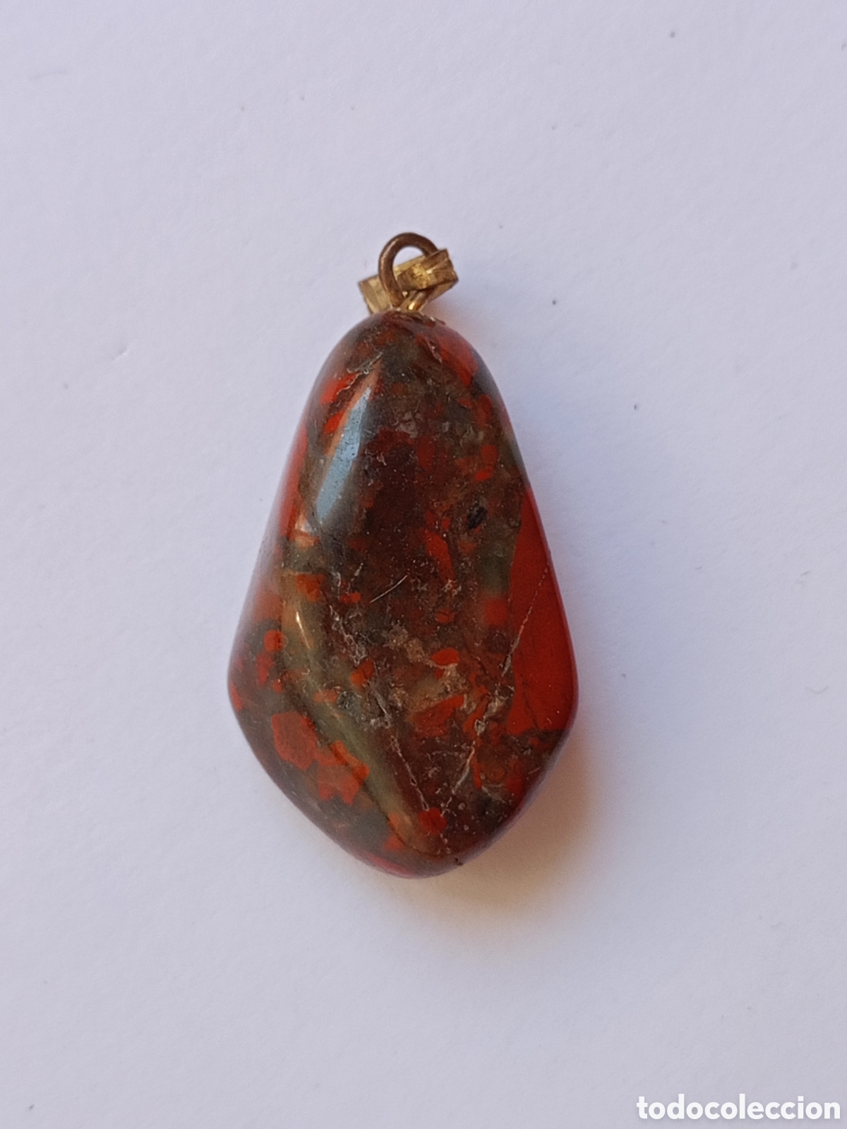 Schmuck: Colgante cabuj&oacute;n de Jaspe rojo