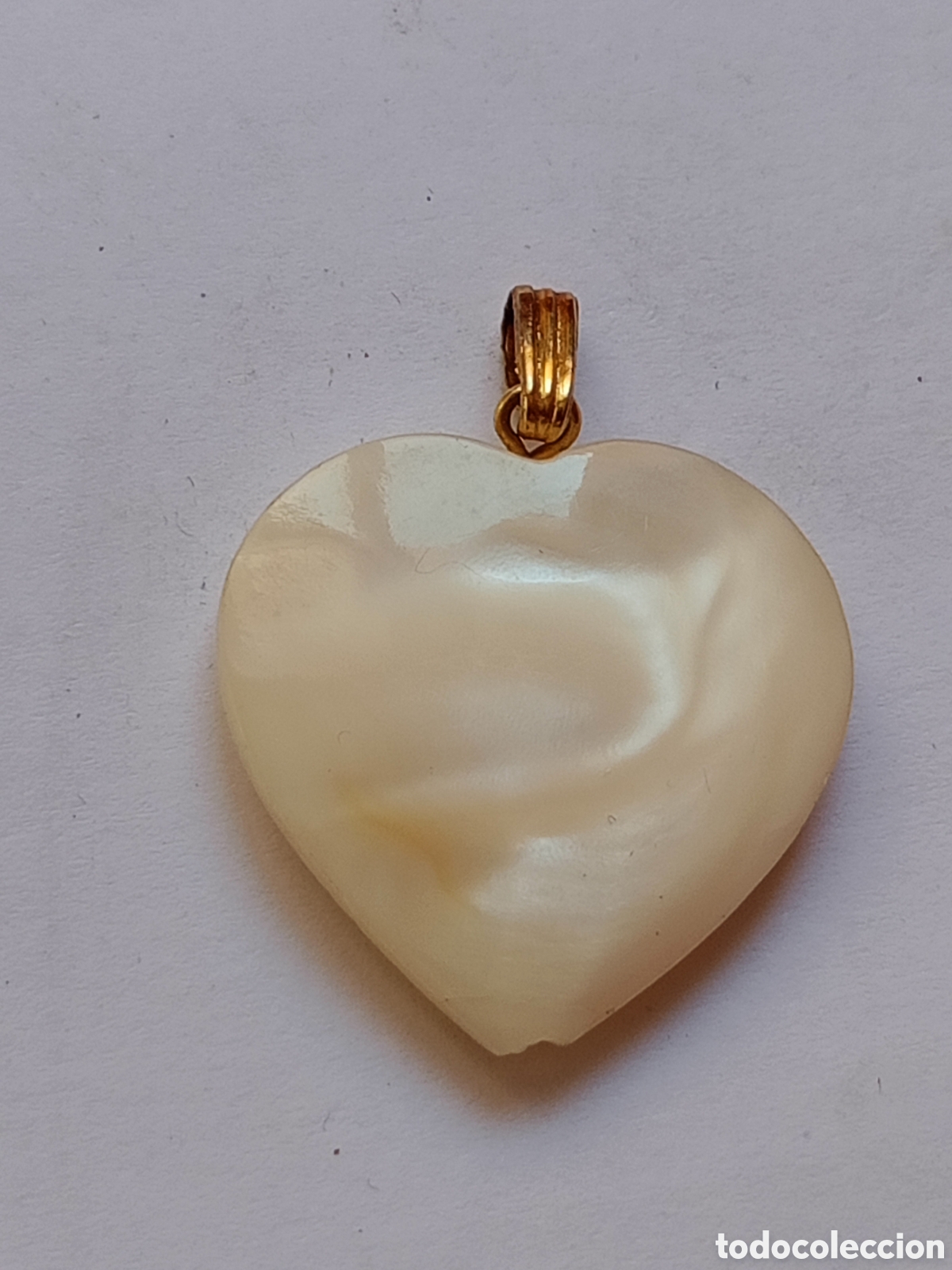 Schmuck: Colgante coraz&oacute;n nacar