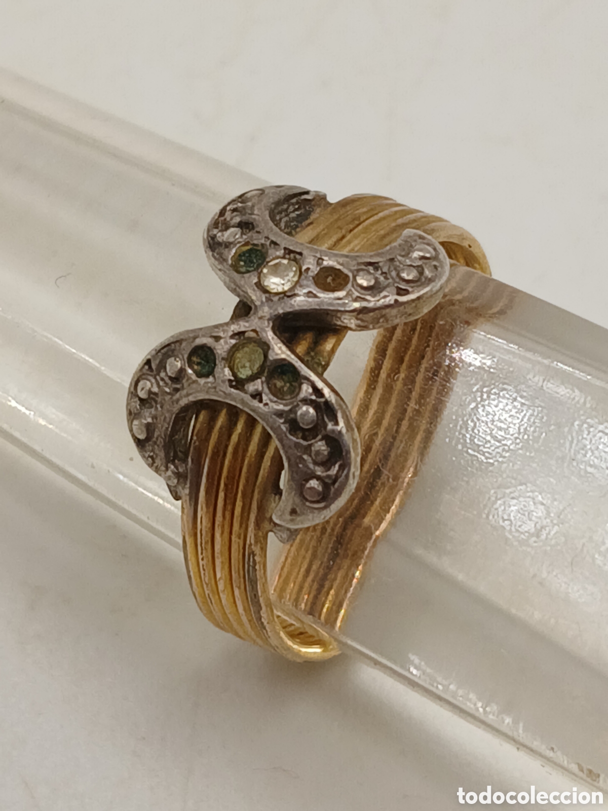 Joyeria: Anillo plata 925mls y laminado oro - Foto 2