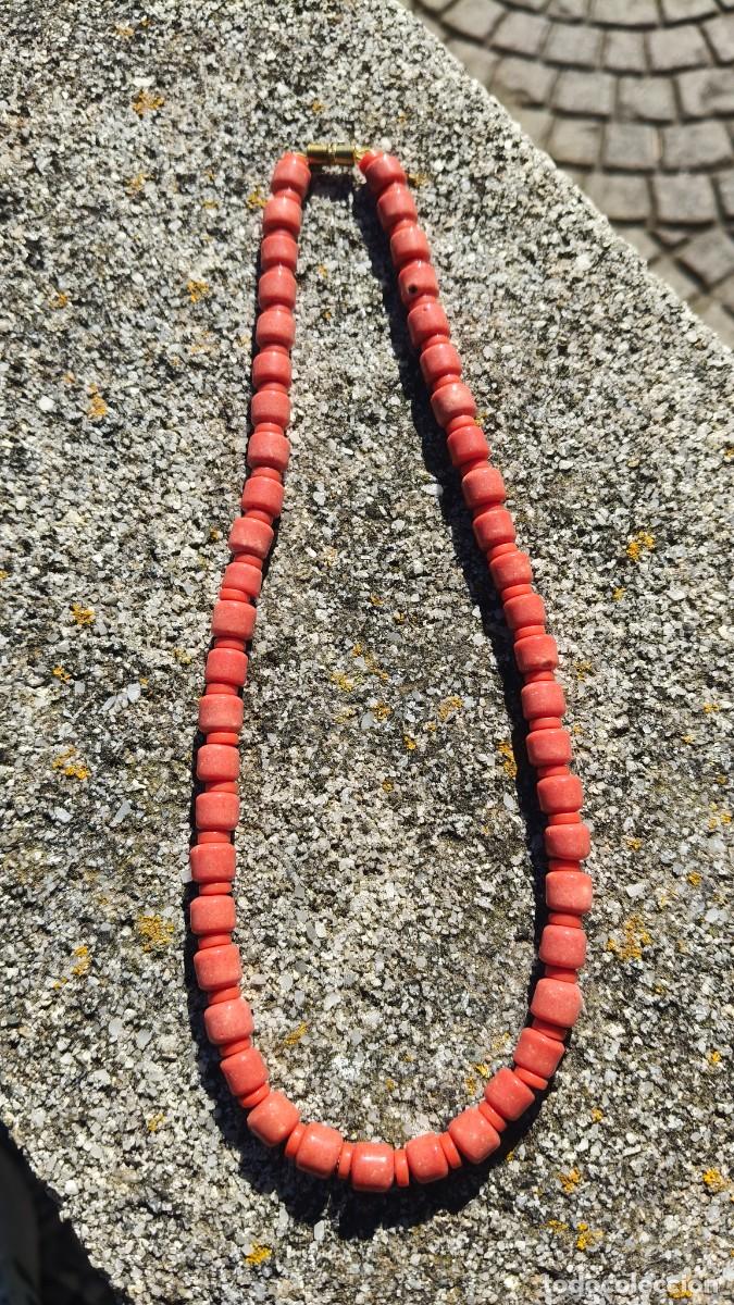 Jewelry: Collier vintage ano 70 corail &eacute;tat neuf