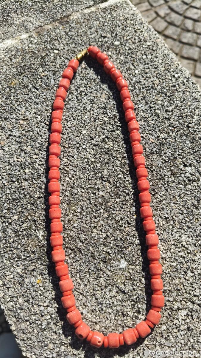 Jewelry: Collier vintage ano 70 corail &eacute;tat neuf