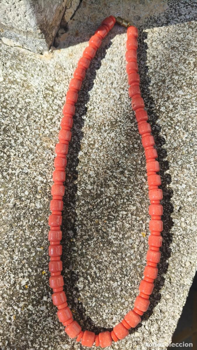 Jewelry: Collier vintage ano 70 corail &eacute;tat neuf