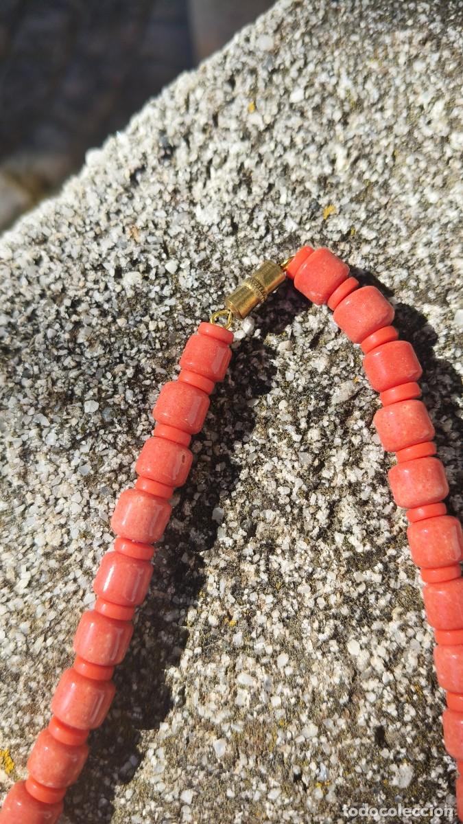 Jewelry: Collier vintage ano 70 corail &eacute;tat neuf